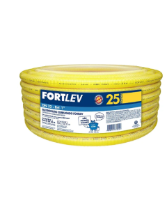 Mangueira Corrugada Flexível Amarela 32mm X 25m - Fortlev