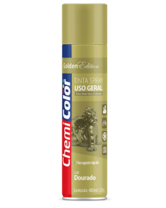 Spray Metal Dourada 400ml/250g - Chemicolor