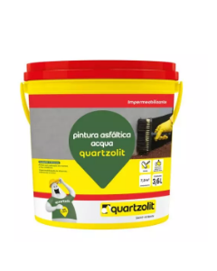 Pintura Asfáltica Acqua Preto 3,6Lt - Quartzolit