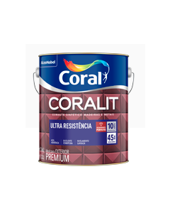 Esmalte Coralit Ultra Resistente Preto Auto Brilhante 225ml - Coral